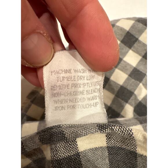 Vtg LL Bean Shirt Men LT 16 Gray Plaid Flannel Chamois Button Up Long Sleeve USA - Picture 5 of 8